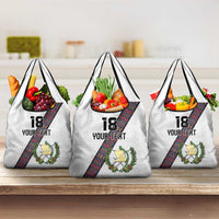 Custom Guatemala Football Grocery Bag Los Chapines White Version - Wonder Print Shop