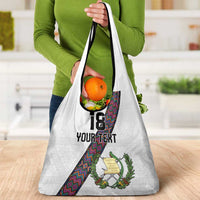 Custom Guatemala Football Grocery Bag Los Chapines White Version - Wonder Print Shop