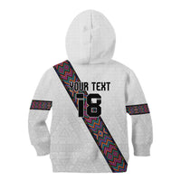 Custom Guatemala Football Kid Hoodie Los Chapines White Version - Wonder Print Shop