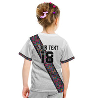 Custom Guatemala Football Kid T Shirt Los Chapines White Version - Wonder Print Shop