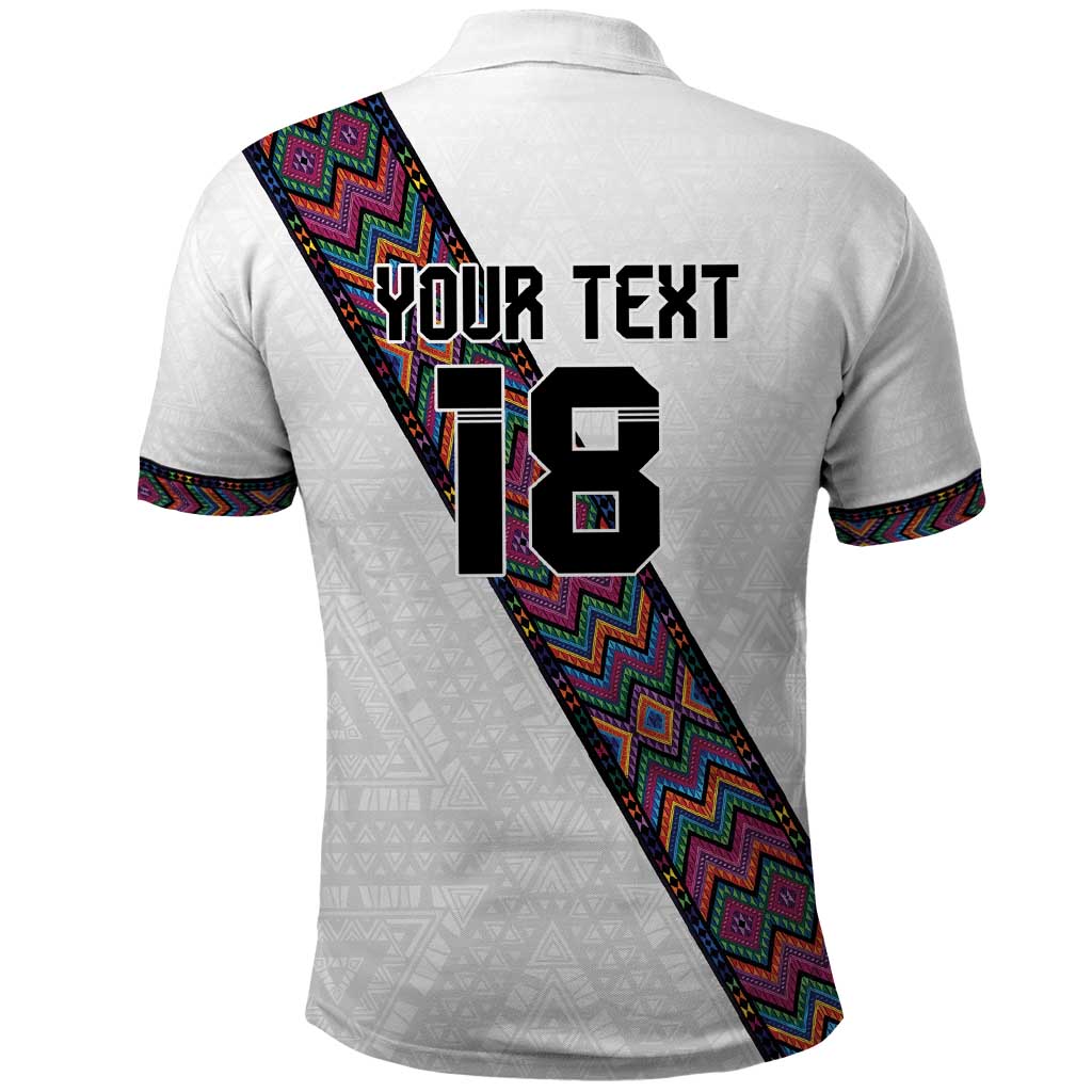 Custom Guatemala Football Polo Shirt Los Chapines White Version - Wonder Print Shop
