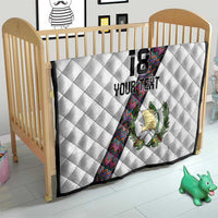 Custom Guatemala Football Quilt Los Chapines White Version - Wonder Print Shop