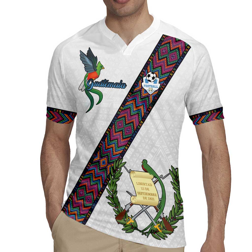 Custom Guatemala Football Rugby Jersey Los Chapines White Version - Wonder Print Shop