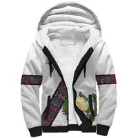 Custom Guatemala Football Sherpa Hoodie Los Chapines White Version - Wonder Print Shop