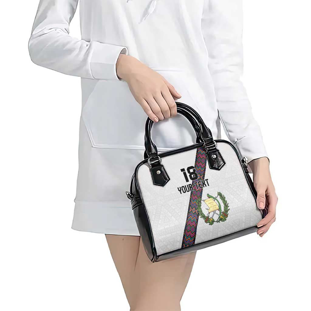 Custom Guatemala Football Shoulder Handbag Los Chapines White Version - Wonder Print Shop