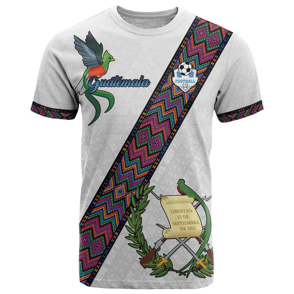 Custom Guatemala Football T Shirt Los Chapines White Version - Wonder Print Shop