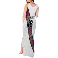 Custom Guatemala Football Tank Maxi Dress Los Chapines White Version - Wonder Print Shop