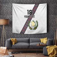 Custom Guatemala Football Tapestry Los Chapines White Version - Wonder Print Shop