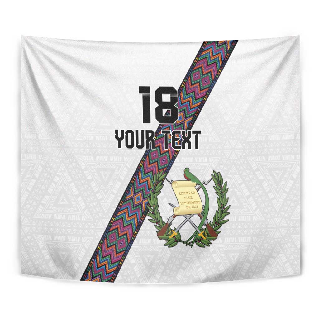 Custom Guatemala Football Tapestry Los Chapines White Version - Wonder Print Shop