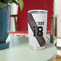 Custom Guatemala Football Tumbler Cup Los Chapines White Version - Wonder Print Shop
