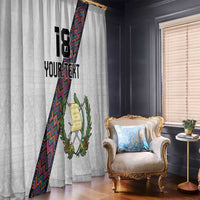 Custom Guatemala Football Window Curtain Los Chapines White Version - Wonder Print Shop