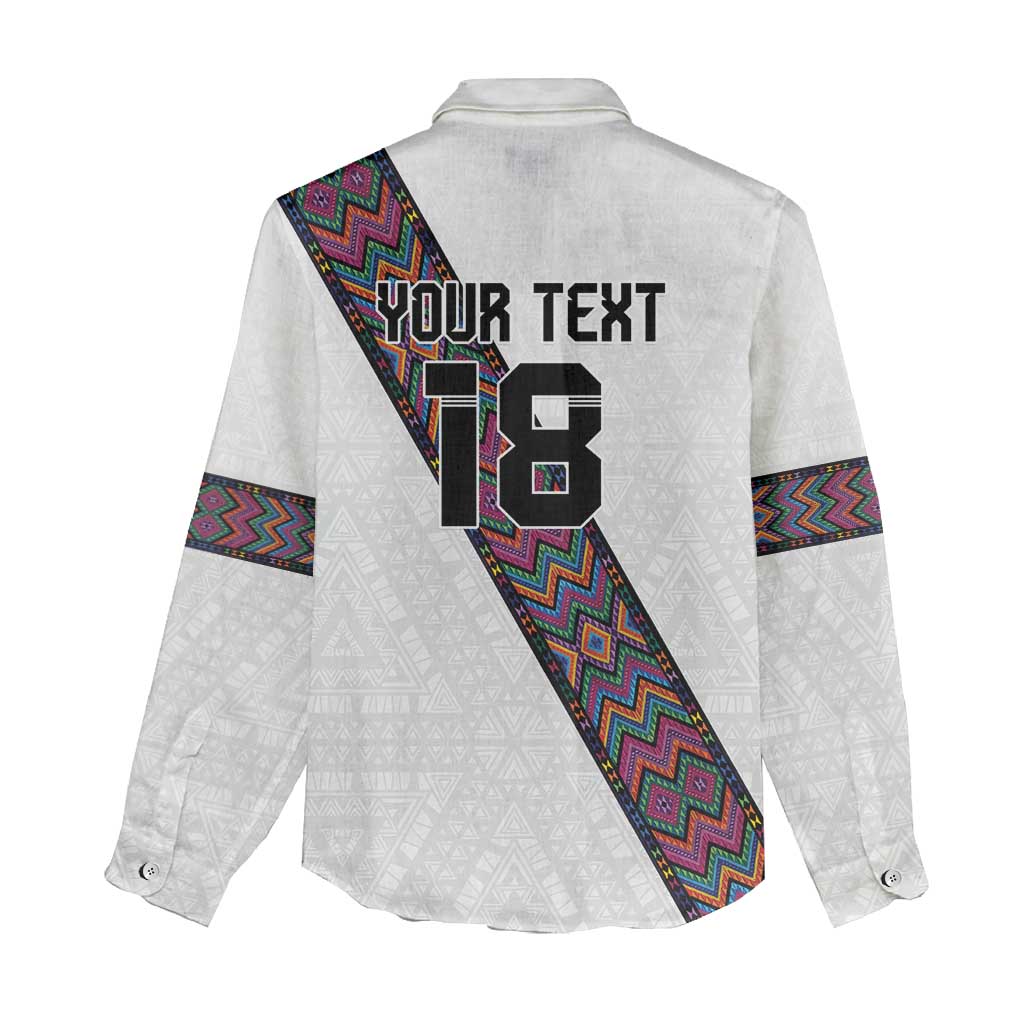 Custom Guatemala Football Women Casual Shirt Los Chapines White Version - Wonder Print Shop