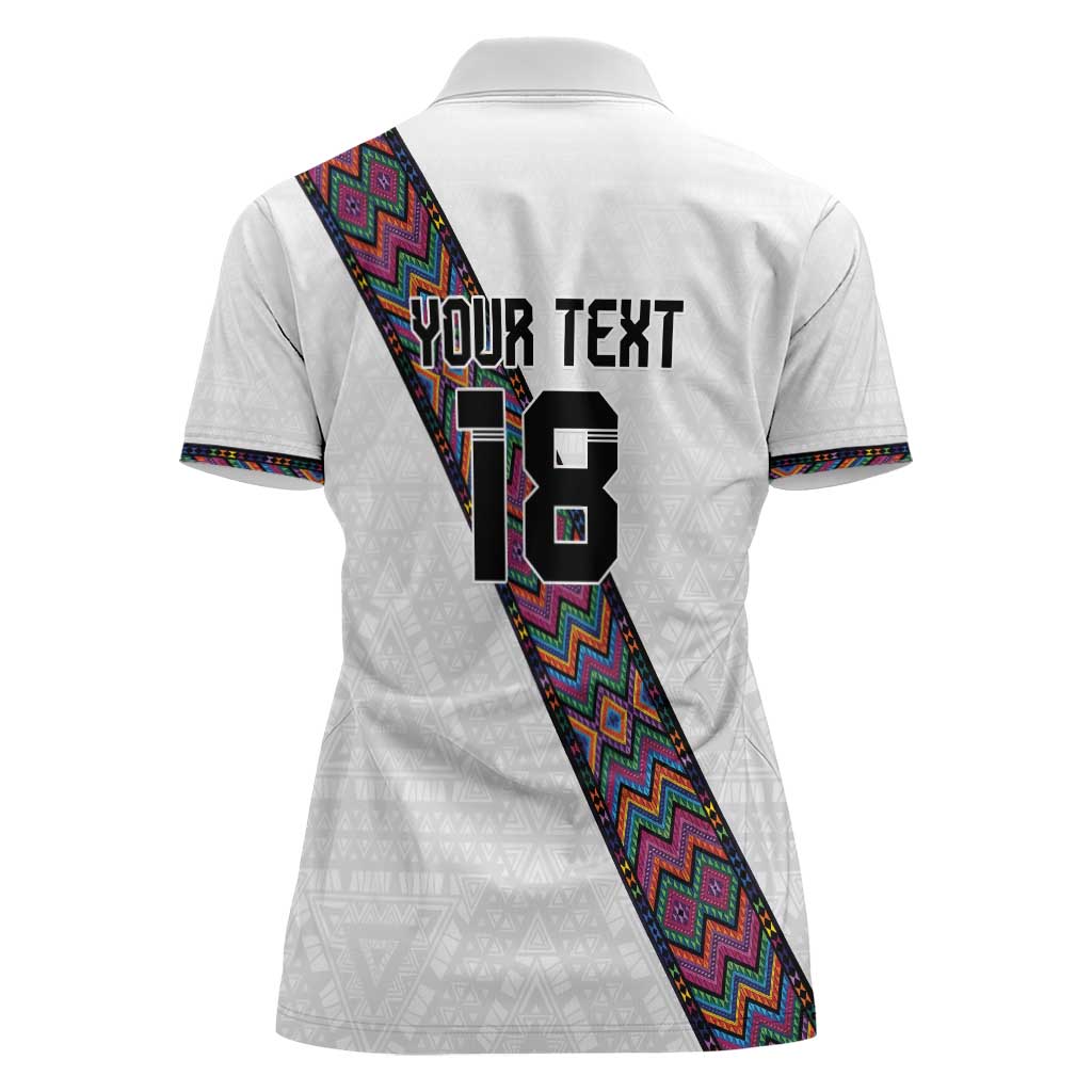 Custom Guatemala Football Women Polo Shirt Los Chapines White Version - Wonder Print Shop