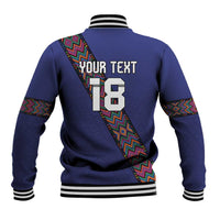 Custom Guatemala Football Baseball Jacket Los Chapines Blue Version - Wonder Print Shop