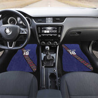 Custom Guatemala Football Car Mats Los Chapines Blue Version - Wonder Print Shop