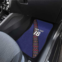 Custom Guatemala Football Car Mats Los Chapines Blue Version - Wonder Print Shop