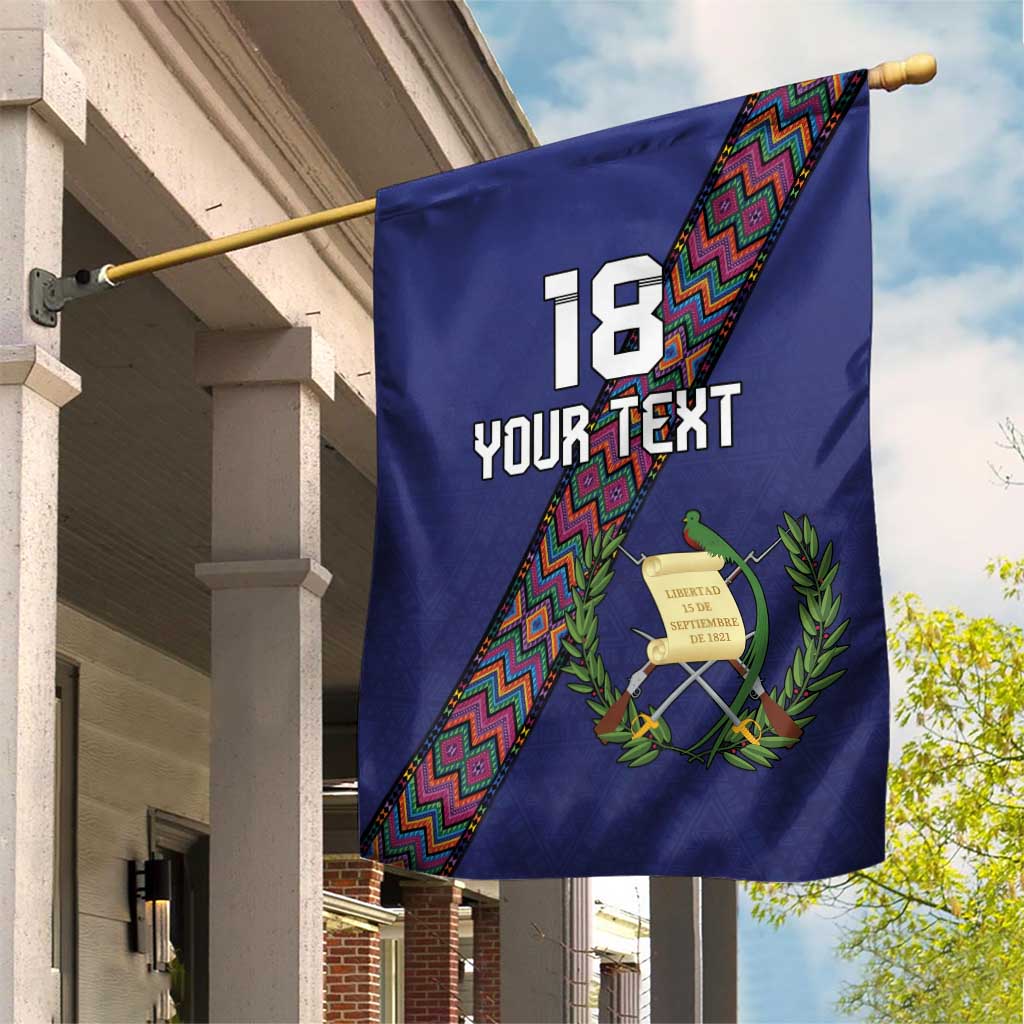 Custom Guatemala Football Garden Flag Los Chapines Blue Version - Wonder Print Shop