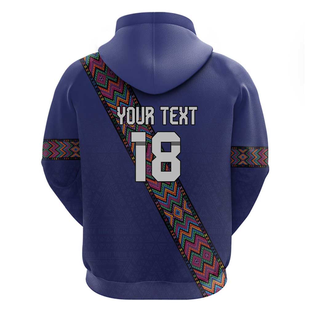 Custom Guatemala Football Hoodie Los Chapines Blue Version - Wonder Print Shop