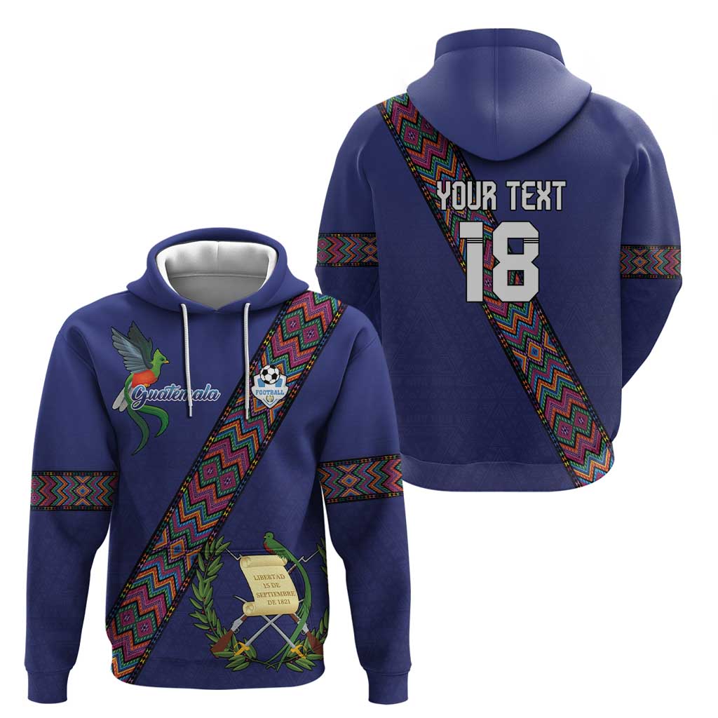 Custom Guatemala Football Hoodie Los Chapines Blue Version - Wonder Print Shop