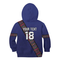 Custom Guatemala Football Kid Hoodie Los Chapines Blue Version - Wonder Print Shop
