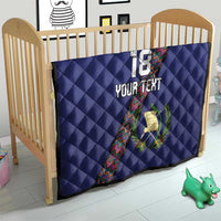 Custom Guatemala Football Quilt Los Chapines Blue Version - Wonder Print Shop