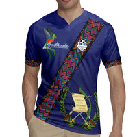Custom Guatemala Football Rugby Jersey Los Chapines Blue Version - Wonder Print Shop