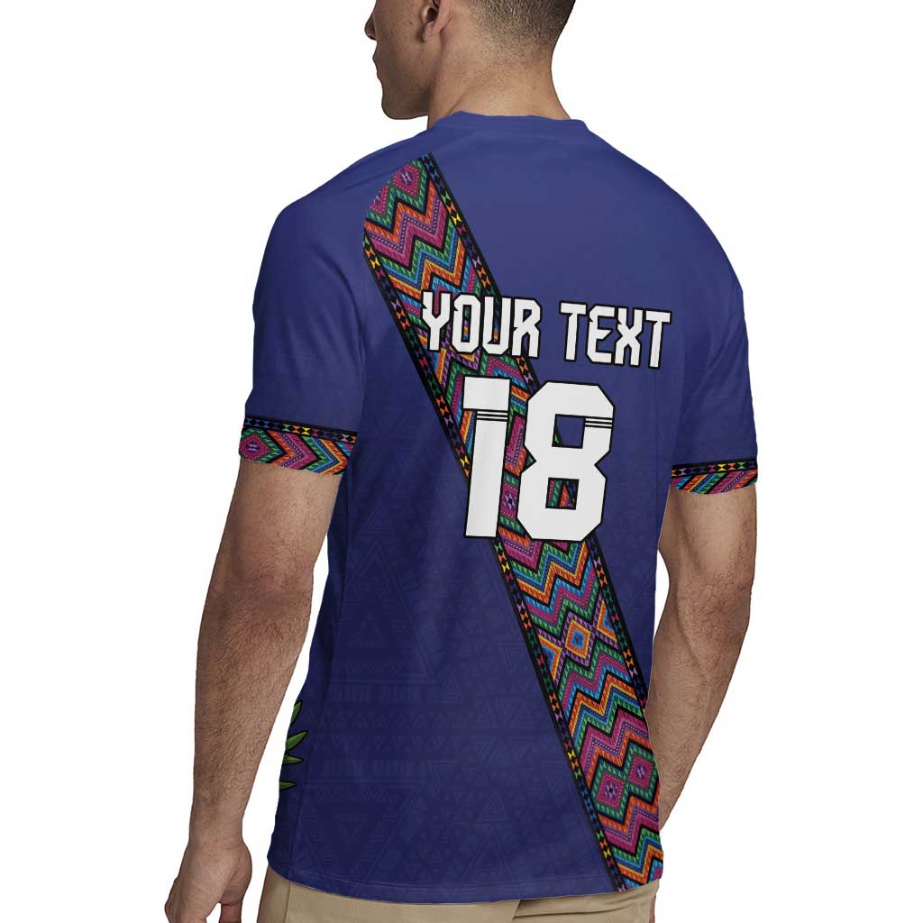 Custom Guatemala Football Rugby Jersey Los Chapines Blue Version - Wonder Print Shop