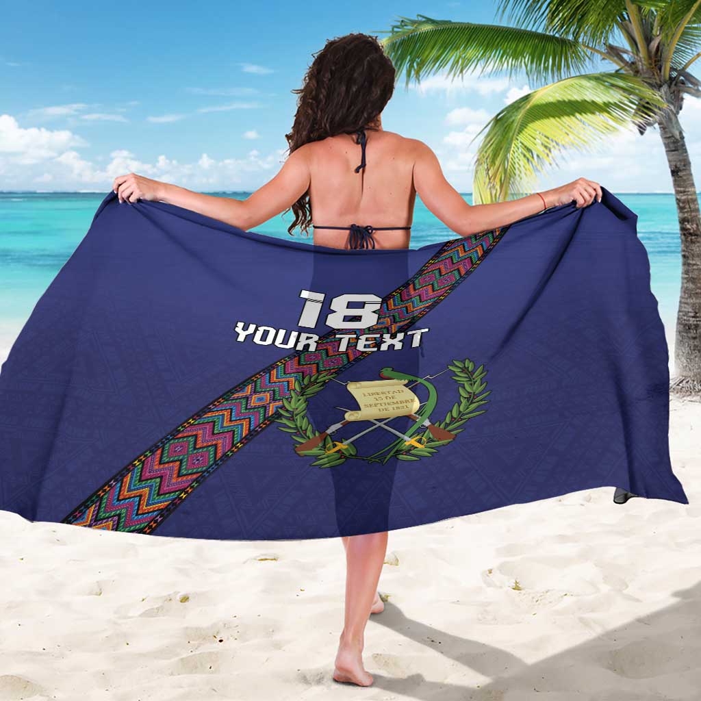 Custom Guatemala Football Sarong Los Chapines Blue Version - Wonder Print Shop
