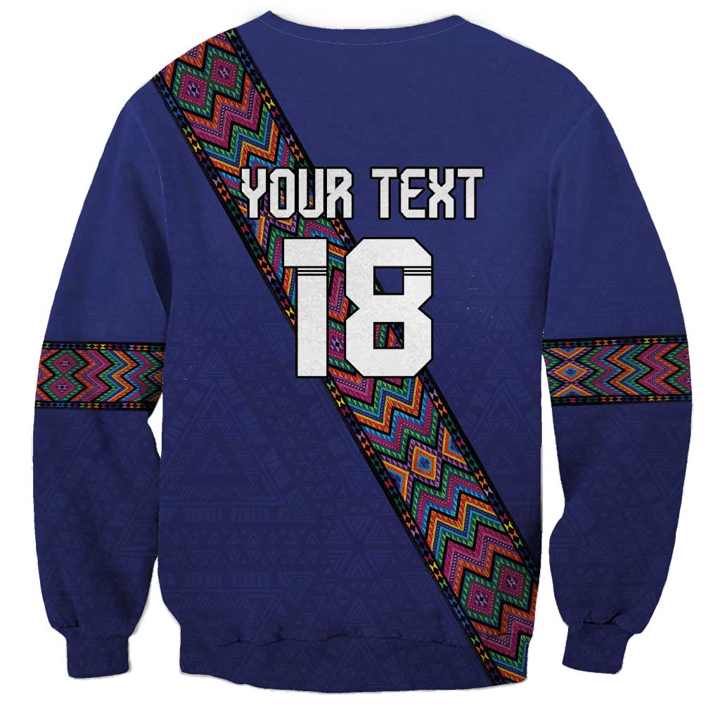 Custom Guatemala Football Sweatshirt Los Chapines Blue Version - Wonder Print Shop