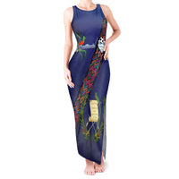 Custom Guatemala Football Tank Maxi Dress Los Chapines Blue Version - Wonder Print Shop