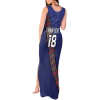 Custom Guatemala Football Tank Maxi Dress Los Chapines Blue Version - Wonder Print Shop
