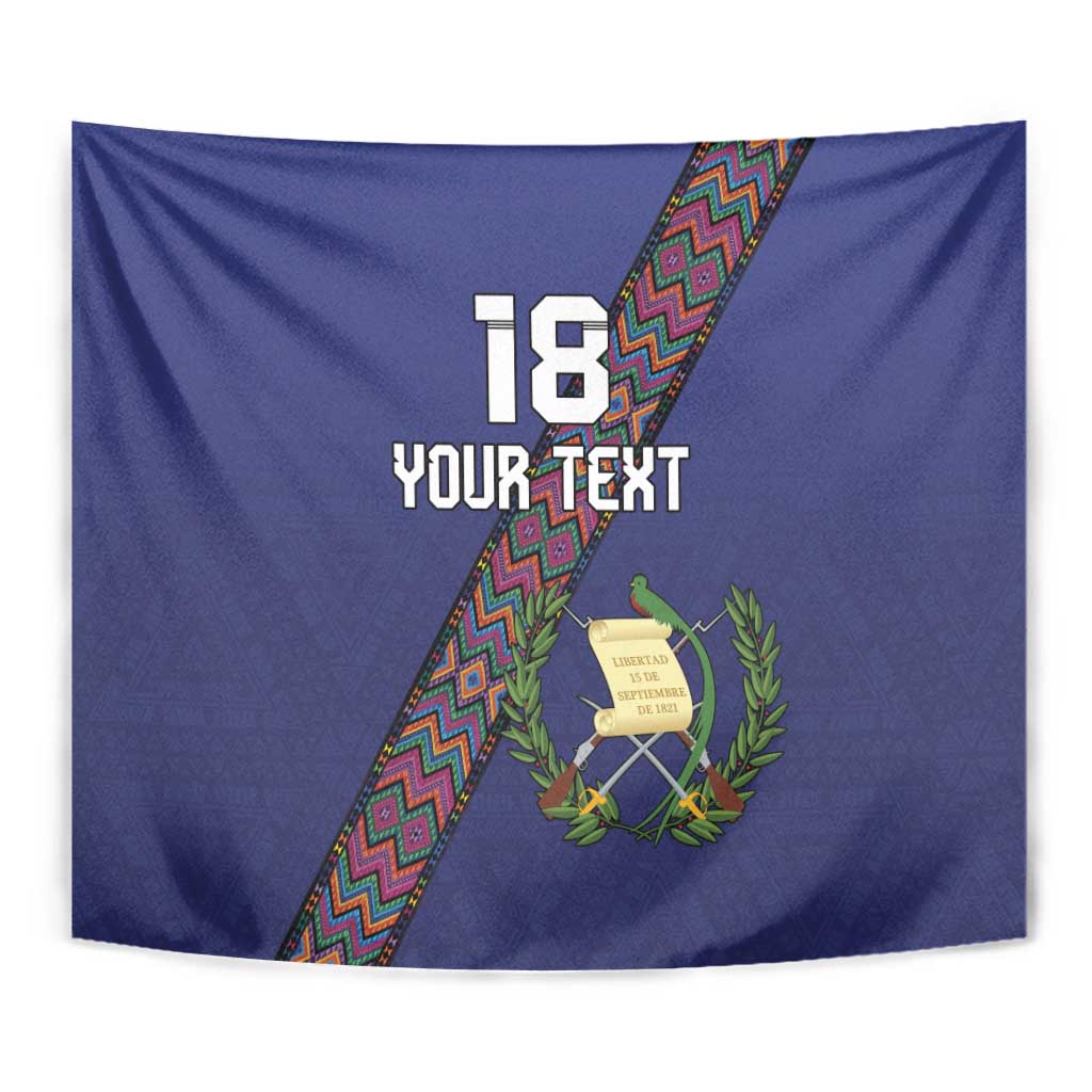 Custom Guatemala Football Tapestry Los Chapines Blue Version - Wonder Print Shop