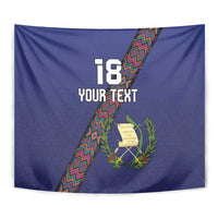 Custom Guatemala Football Tapestry Los Chapines Blue Version - Wonder Print Shop