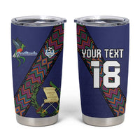 Custom Guatemala Football Tumbler Cup Los Chapines Blue Version - Wonder Print Shop