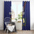 Custom Guatemala Football Window Curtain Los Chapines Blue Version - Wonder Print Shop