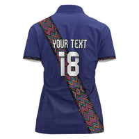 Custom Guatemala Football Women Polo Shirt Los Chapines Blue Version - Wonder Print Shop