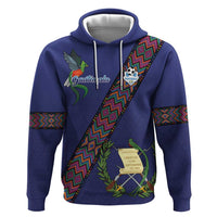 Custom Guatemala Football Zip Hoodie Los Chapines Blue Version - Wonder Print Shop