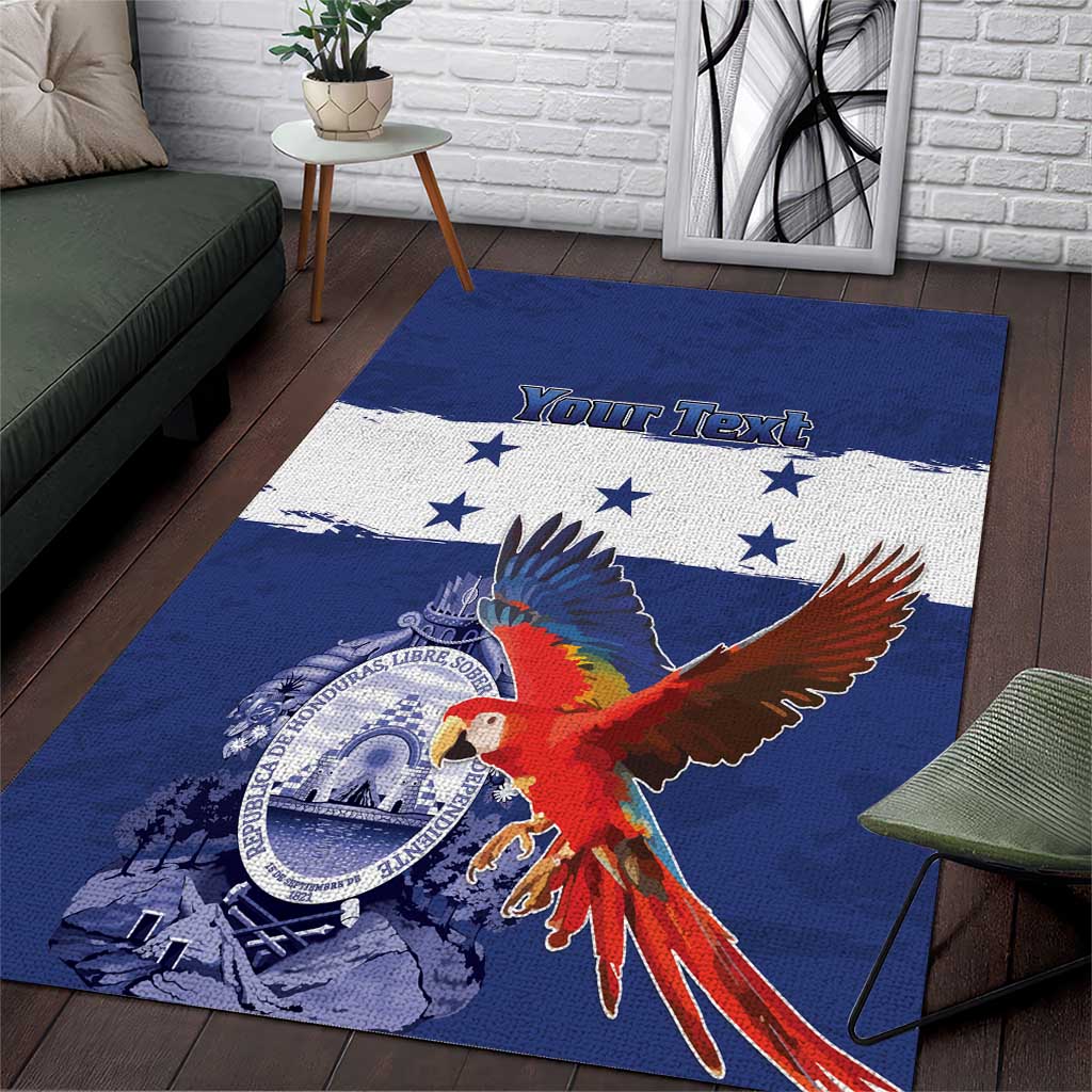 Honduras Independence Day Area Rug Scarlet Macaw Flag Style - Wonder Print Shop