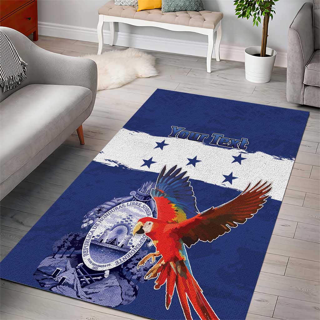 Honduras Independence Day Area Rug Scarlet Macaw Flag Style - Wonder Print Shop