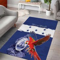 Honduras Independence Day Area Rug Scarlet Macaw Flag Style - Wonder Print Shop