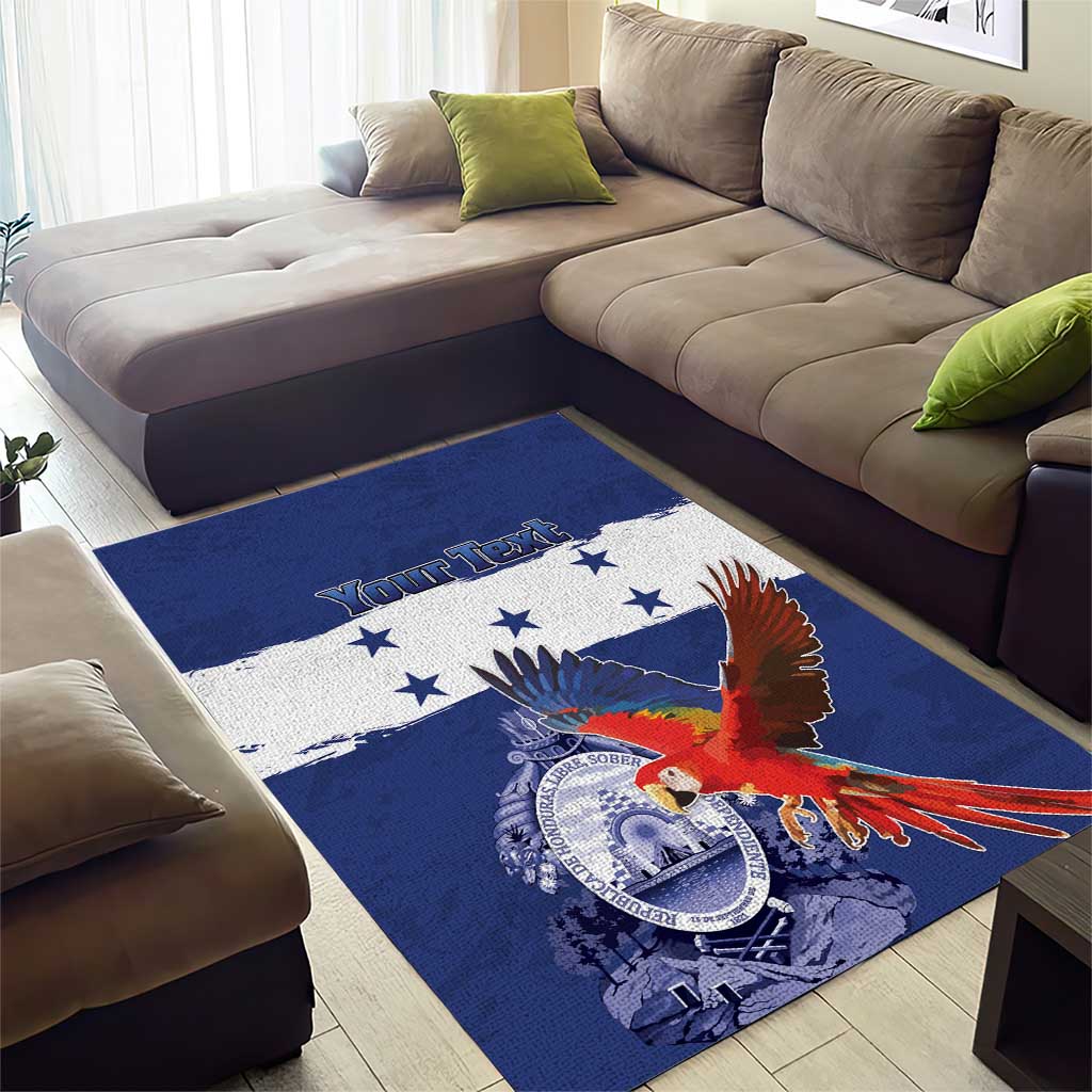 Honduras Independence Day Area Rug Scarlet Macaw Flag Style - Wonder Print Shop
