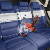 Honduras Independence Day Back Car Seat Cover Scarlet Macaw Flag Style - Wonder Print Shop