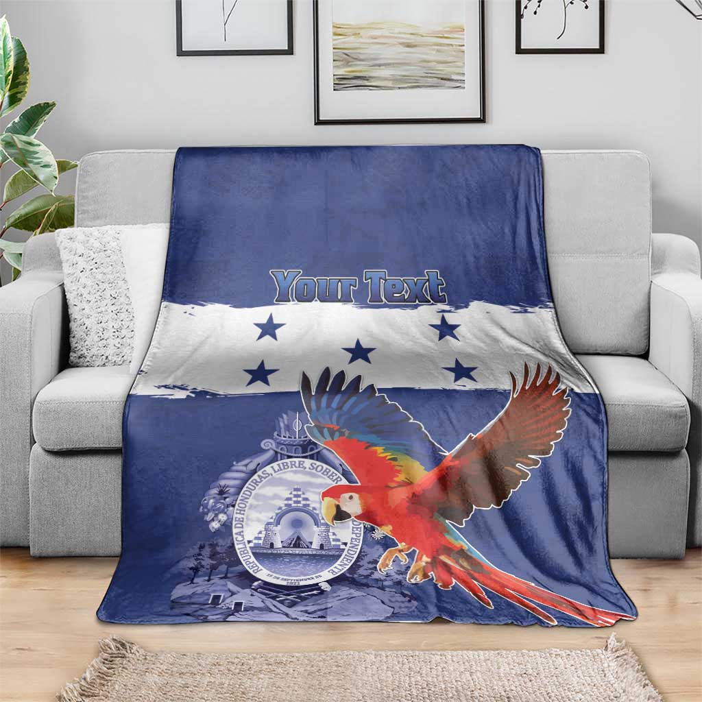 Honduras Independence Day Blanket Scarlet Macaw Flag Style - Wonder Print Shop