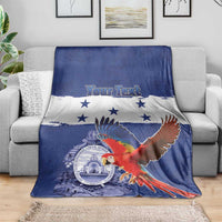 Honduras Independence Day Blanket Scarlet Macaw Flag Style - Wonder Print Shop