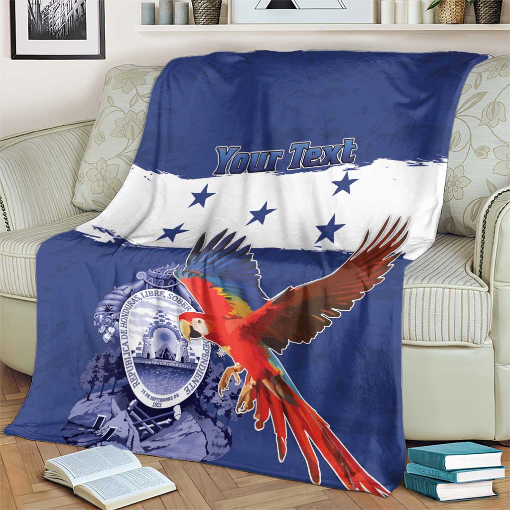 Honduras Independence Day Blanket Scarlet Macaw Flag Style - Wonder Print Shop