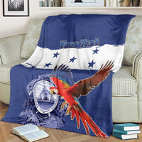 Honduras Independence Day Blanket Scarlet Macaw Flag Style - Wonder Print Shop