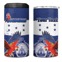 Honduras Independence Day 4 in 1 Can Cooler Tumbler Scarlet Macaw Flag Style - Wonder Print Shop