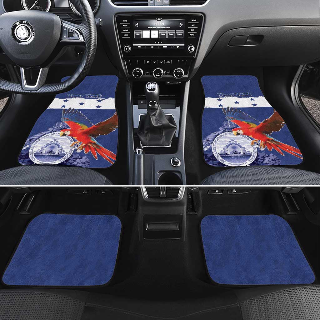Honduras Independence Day Car Mats Scarlet Macaw Flag Style - Wonder Print Shop