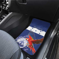 Honduras Independence Day Car Mats Scarlet Macaw Flag Style - Wonder Print Shop