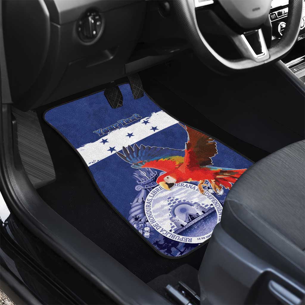 Honduras Independence Day Car Mats Scarlet Macaw Flag Style - Wonder Print Shop